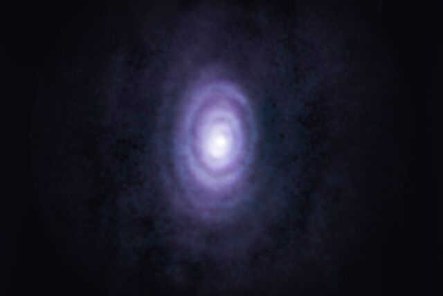 Egy nézet, amely a szénben gazdag V Hya csillagot mutatja az utolsó fejezetben.
