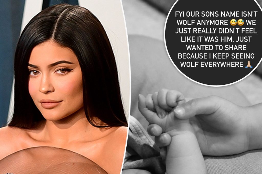 Kylie Jenner és Travis Scott megváltoztatják Wolf baba nevét