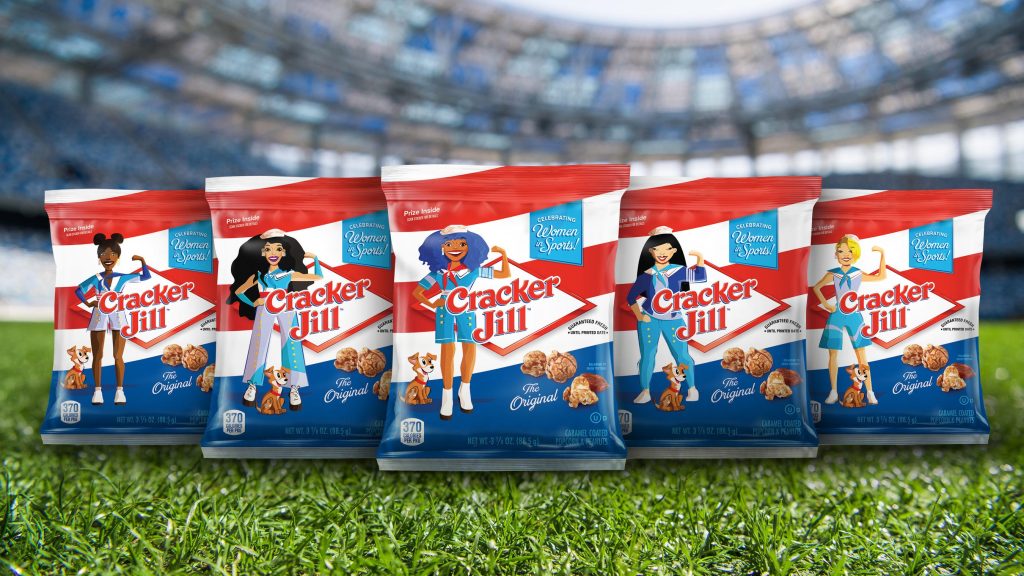 A Pepsi bemutatja a Cracker Jack Cracker Jill változatát, hogy népszerűsítse a női sportokat