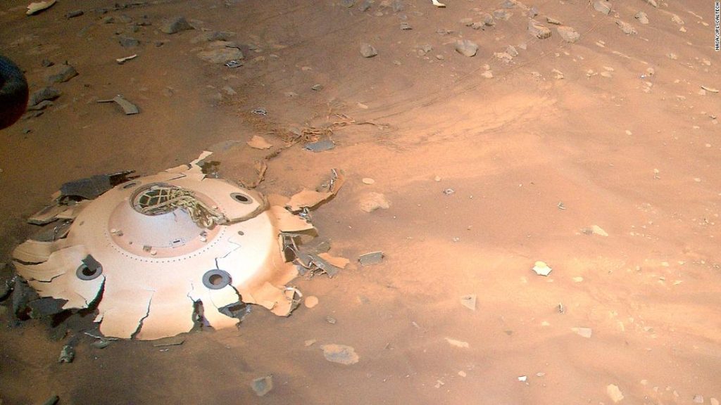 Egy zseniális helikopter készít képeket a Marson lévő törmelékmezőről