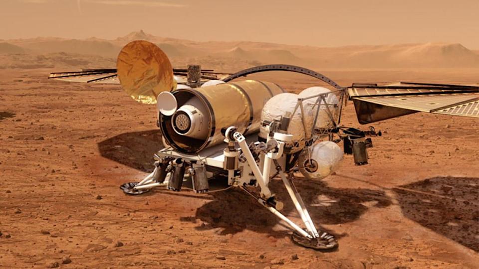 Koncepció egy Mars-minta retrieverről, amely idegen spórákat hozhat a Földre