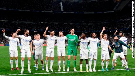 A Real Madrid hihetetlen győzelmet ünnepelt a Manchester City felett.