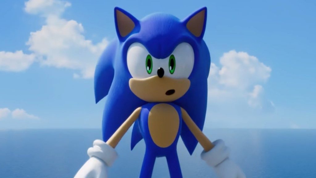 A Sonic Frontiers bemutató képernyője megjelenik a közösségi médiában