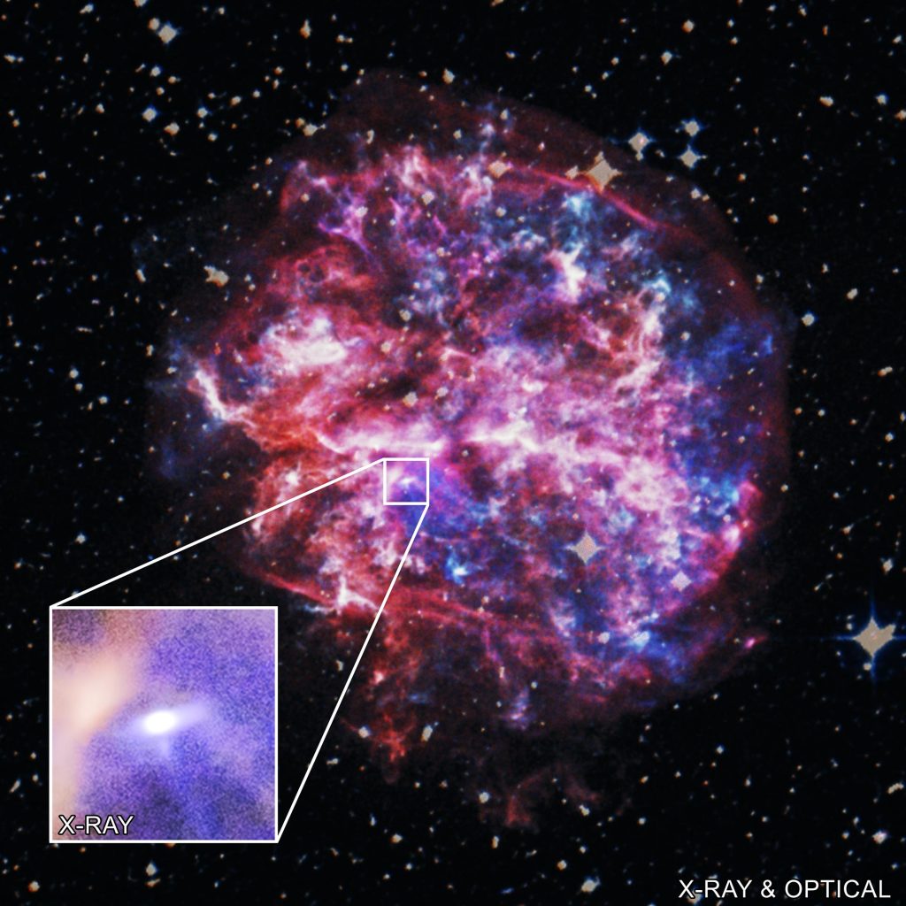 A NASA Chandra a Pulsart röntgensugaras csapdában rögzíti