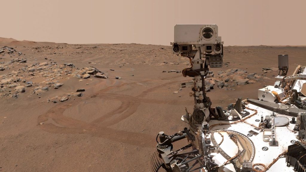 A kavics által megsérült, tartós marsi rover szélérzékelője