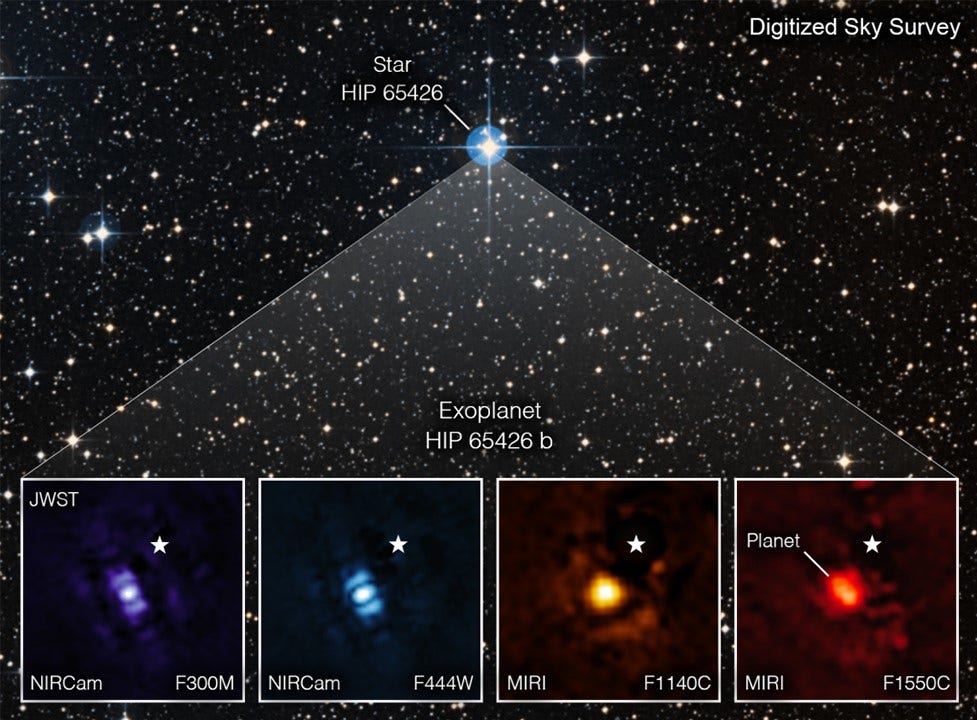 James Webb, a NASA kiadta az első közvetlen képet a Naprendszerünkön kívüli bolygóról