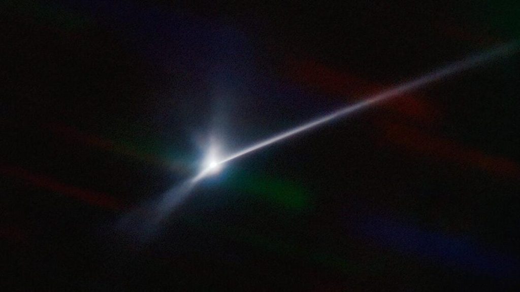 A teleszkóp a NASA Smash Up aszteroidájáról származó hatalmas törmelék útját észleli