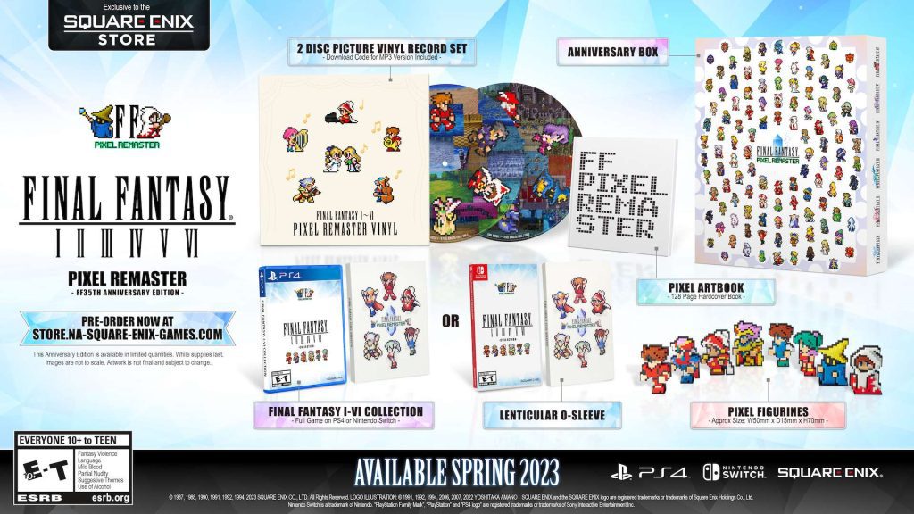 A Final Fantasy Pixel Remaster sorozat 2023 tavaszán érkezik PS4-re, Switchre